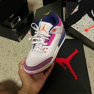 Nike Kids Sneakers - White, Purple, Orange